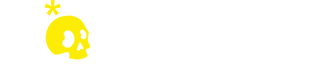 Popskull Logo Final  YellowWhite x