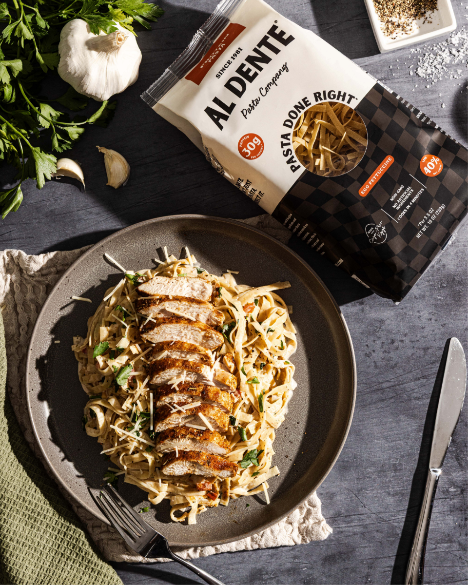 Al Dente Social January Creamy Garlic Pasta 
